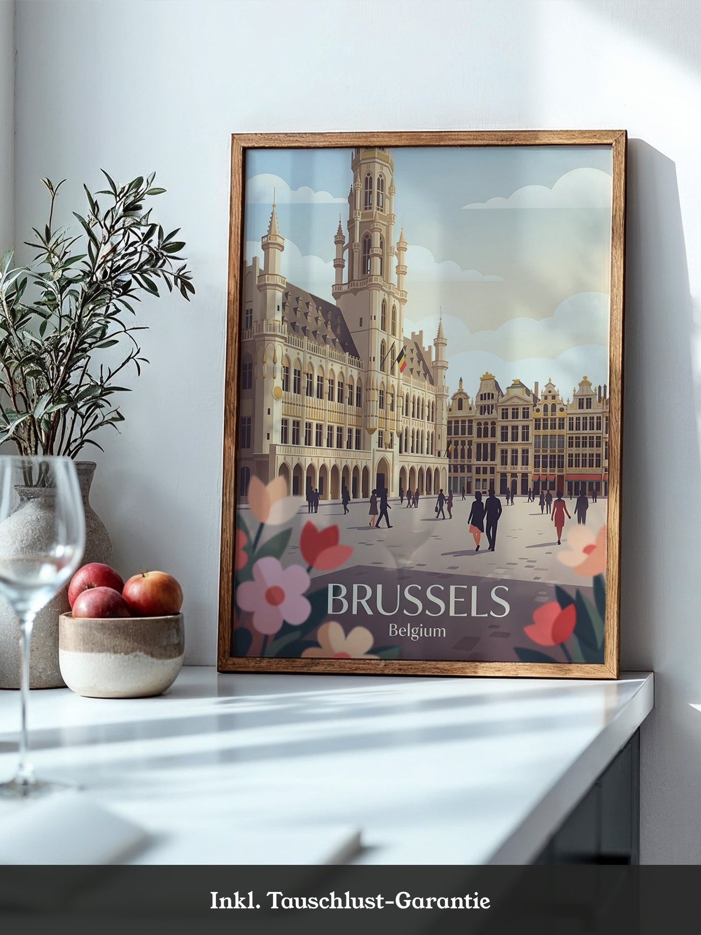 Brüssel Architektur Pastell