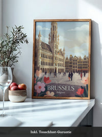 Brüssel Architektur Pastell