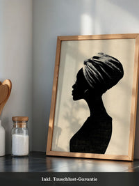 Silhouette Frau Profilansicht