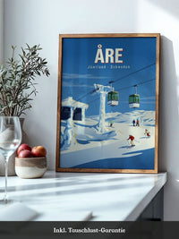 Skifahrer Winterlandschaft