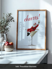 Weihnachtsmann Cocktail Kunst