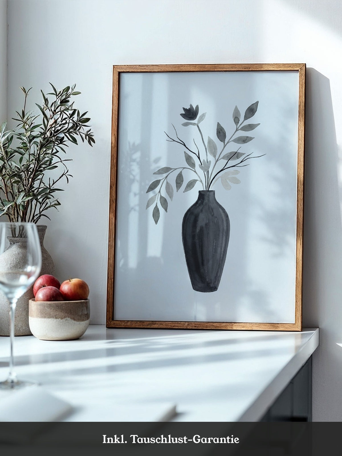 Blumenstrauß Schwarz Weiß