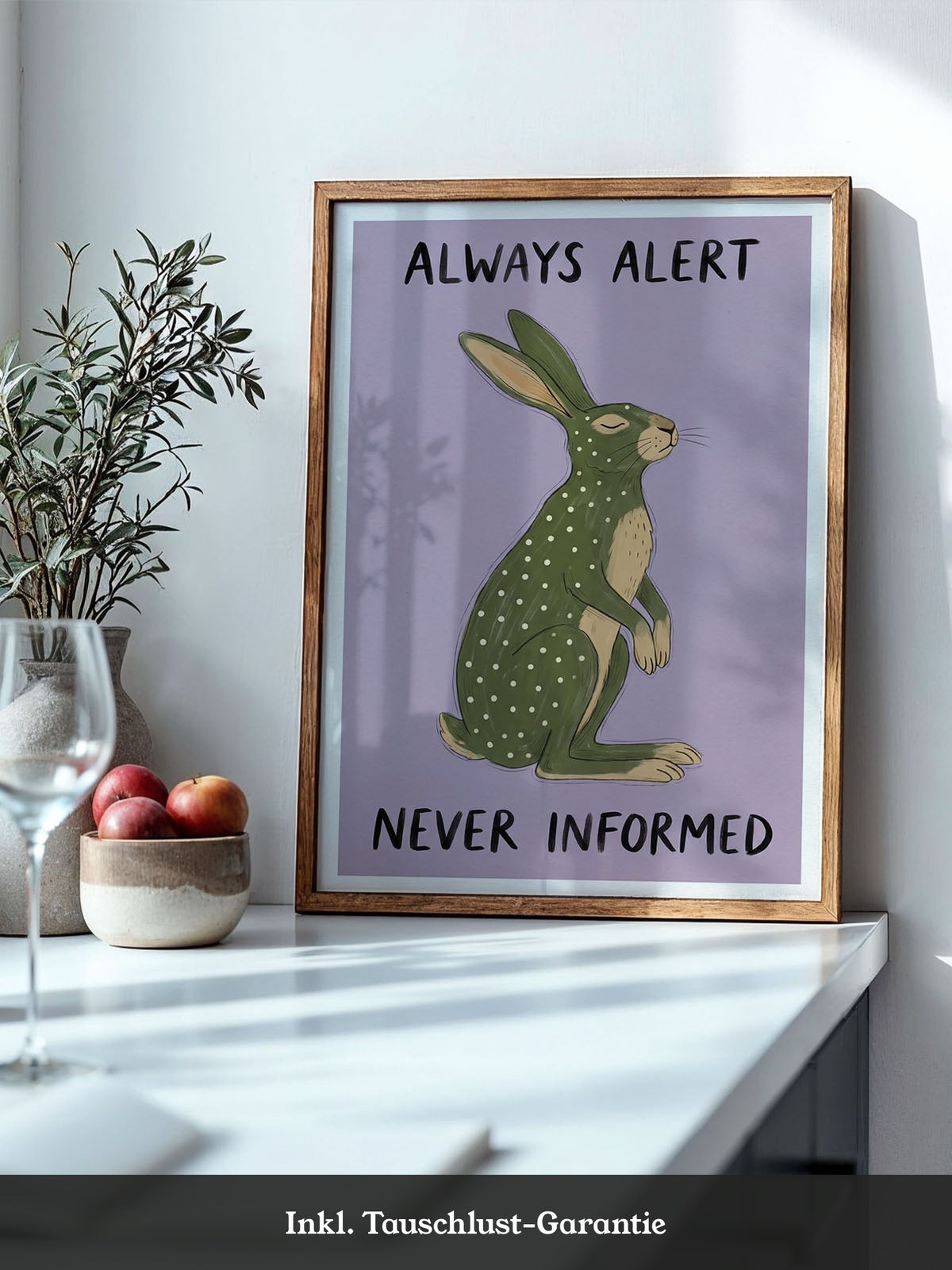 Hase Grün Illustration