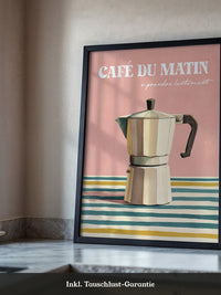 Kaffeekanne Streifen Pastell