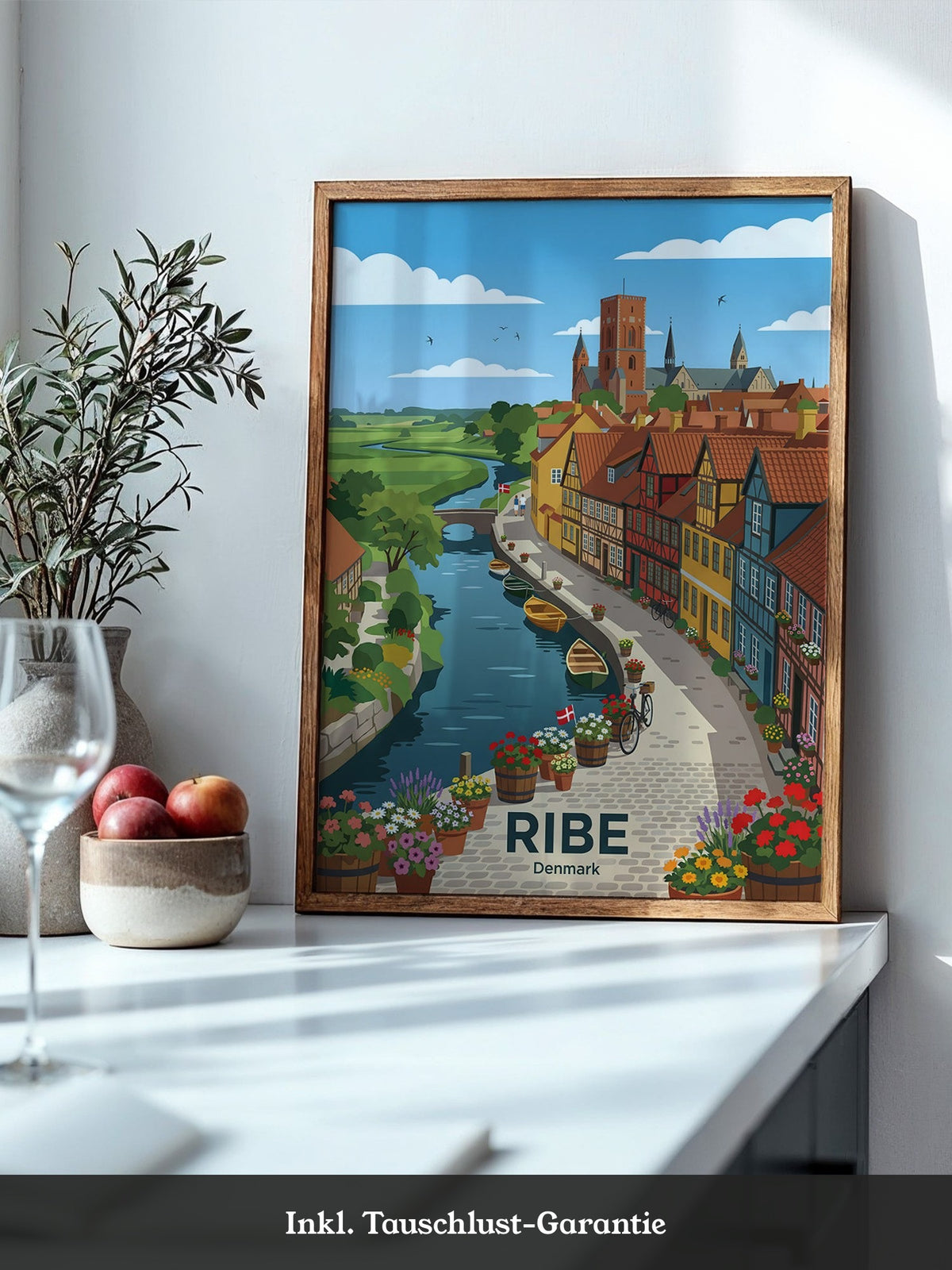 Ribe Dänemark Bunte Fachwerkhäuser