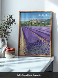 Provence Lavendelfeld Illustration