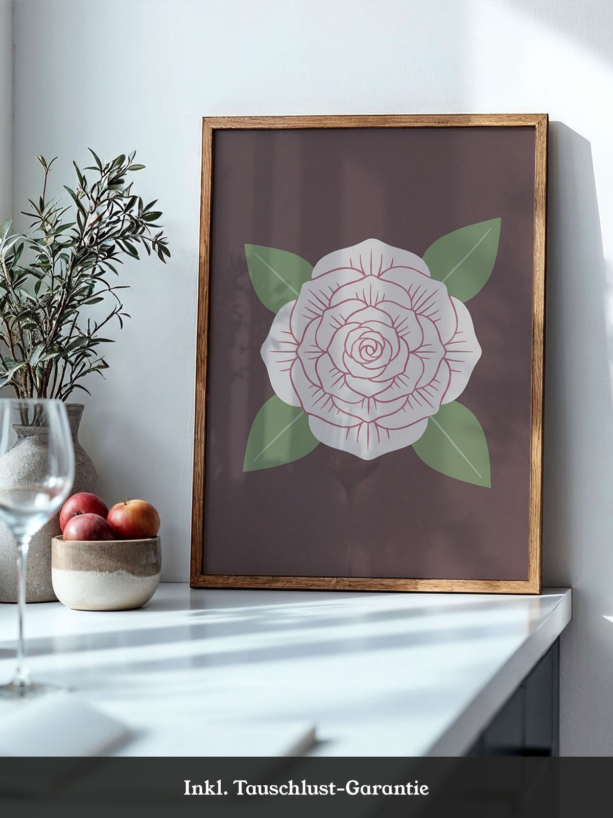 Rose Blüte Minimalistisch