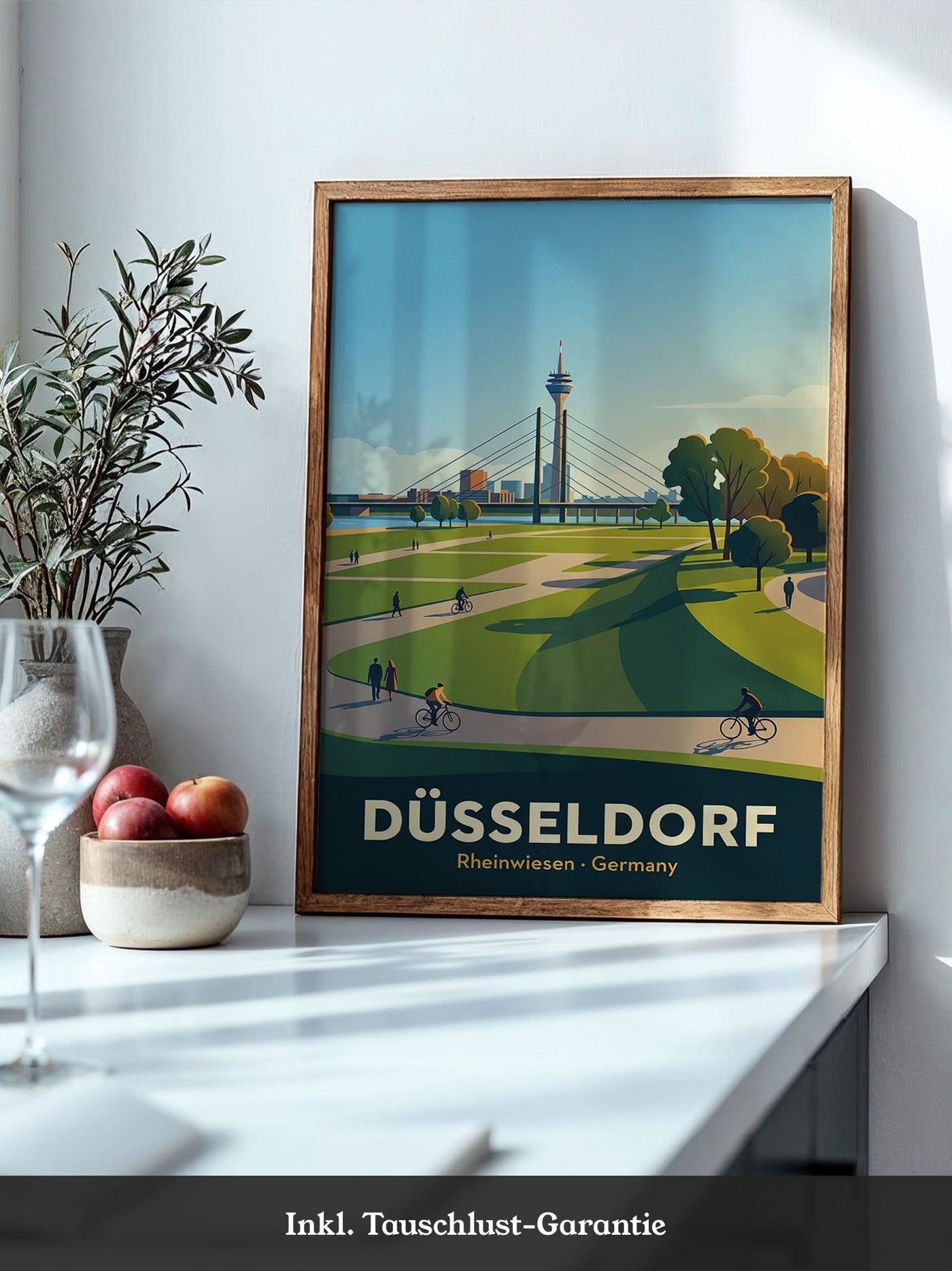 Düsseldorf Skyline Sommerabend