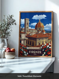 Florenz Skyline Rotdachperspektive