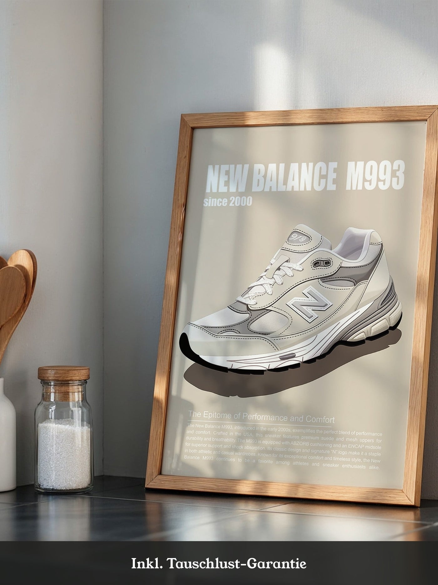 Sneaker Illustration Retro-Stil