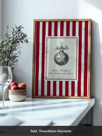 Weihnachtskugel Vintage Rot