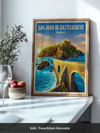 San Juan Küstenansicht Retro