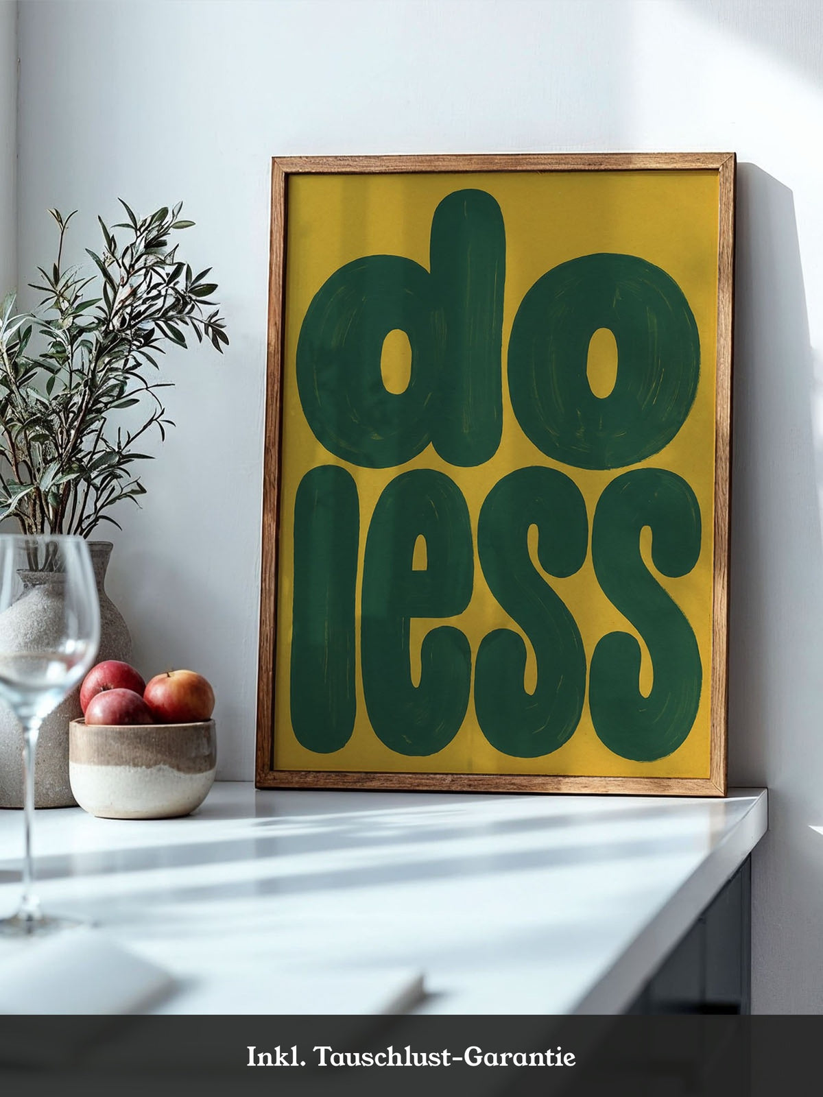 Retro Typografie Gelb Grün