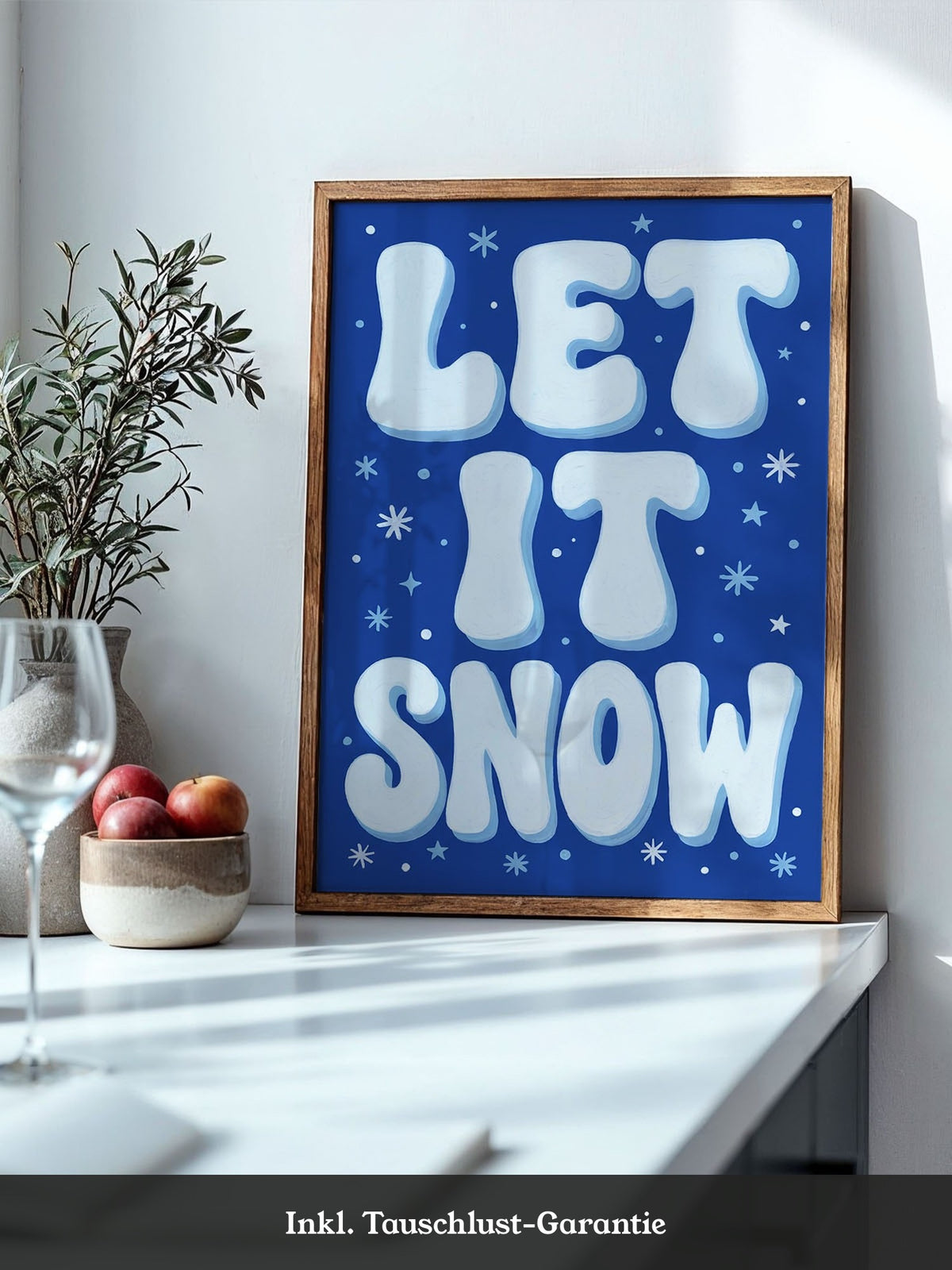 Winterliche Schneebotschaft
