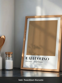Cappuccino Rezept minimalistisch