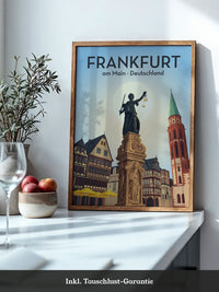 Frankfurt Skyline Retro-Design