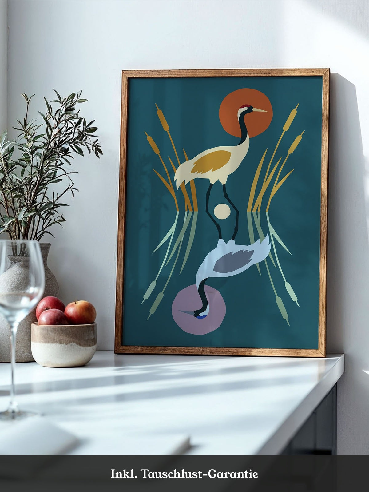 Kranich Reet Illustration