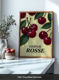 Kirschen Grafik Rot