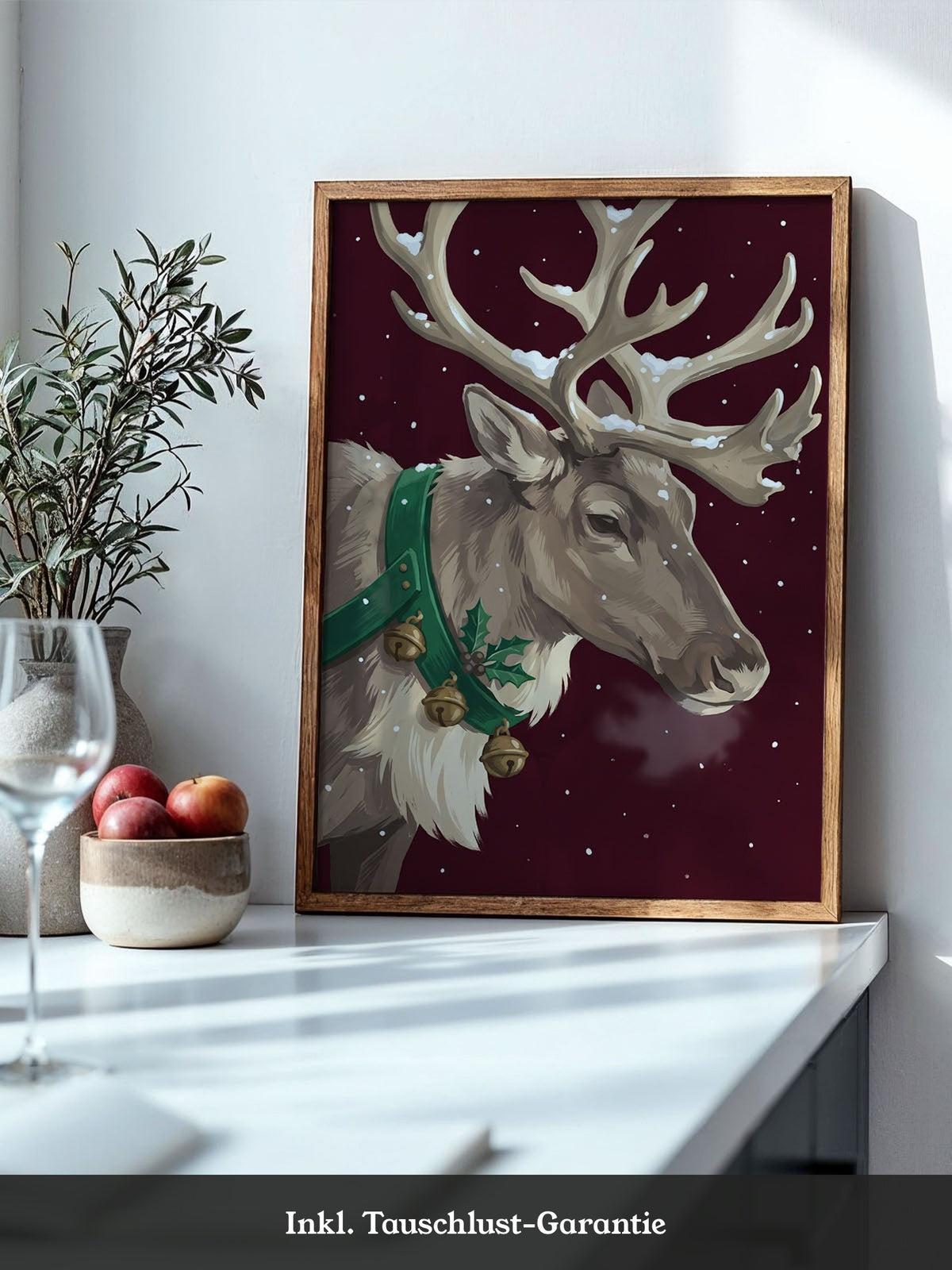 Rentier Winter Illustration