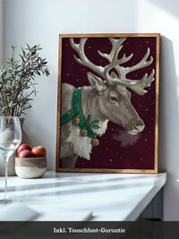 Rentier Winter Illustration