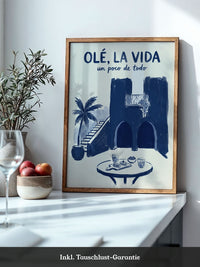Spanische Architektur Blau