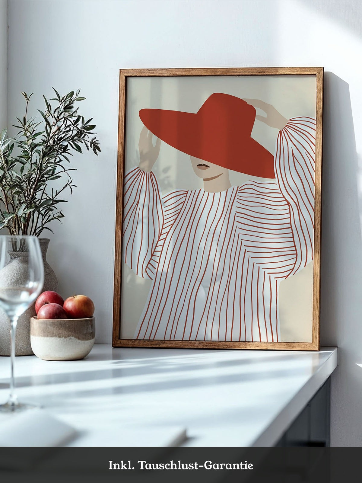Rote Hut Dame Minimal