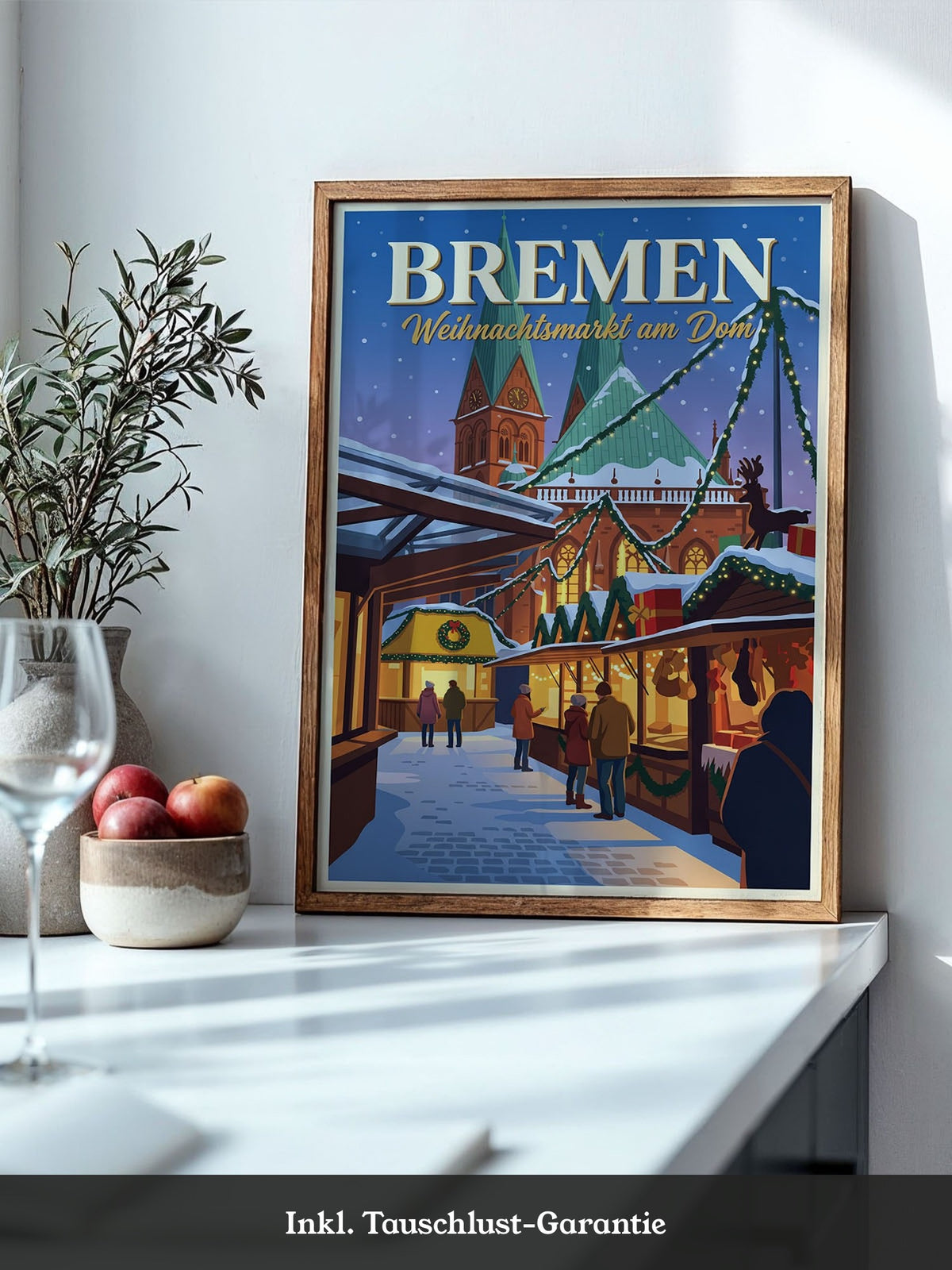 Weihnachtsmarkt Bremen Illustration