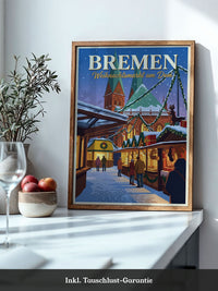 Weihnachtsmarkt Bremen Illustration