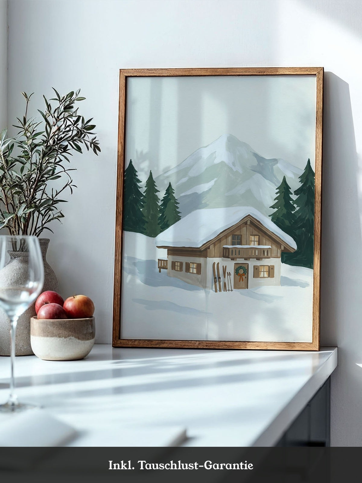 Winterhütte am Berg
