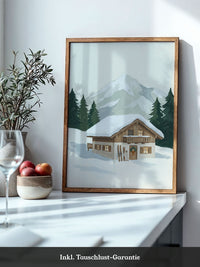 Winterhütte am Berg