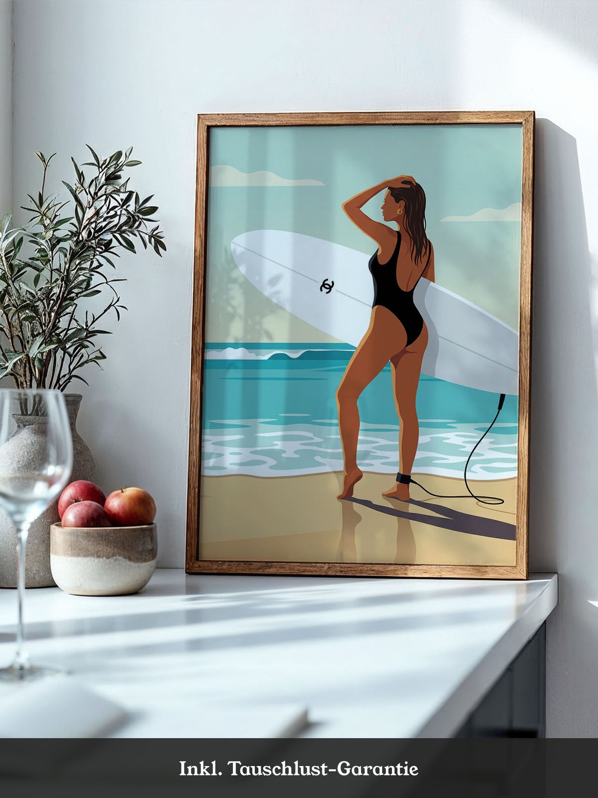 Surferin Strand Illustration