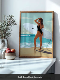 Surferin Strand Illustration