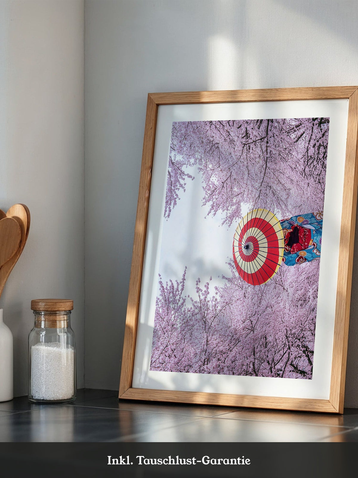 Kirschblüten Kimono Schirm Farben