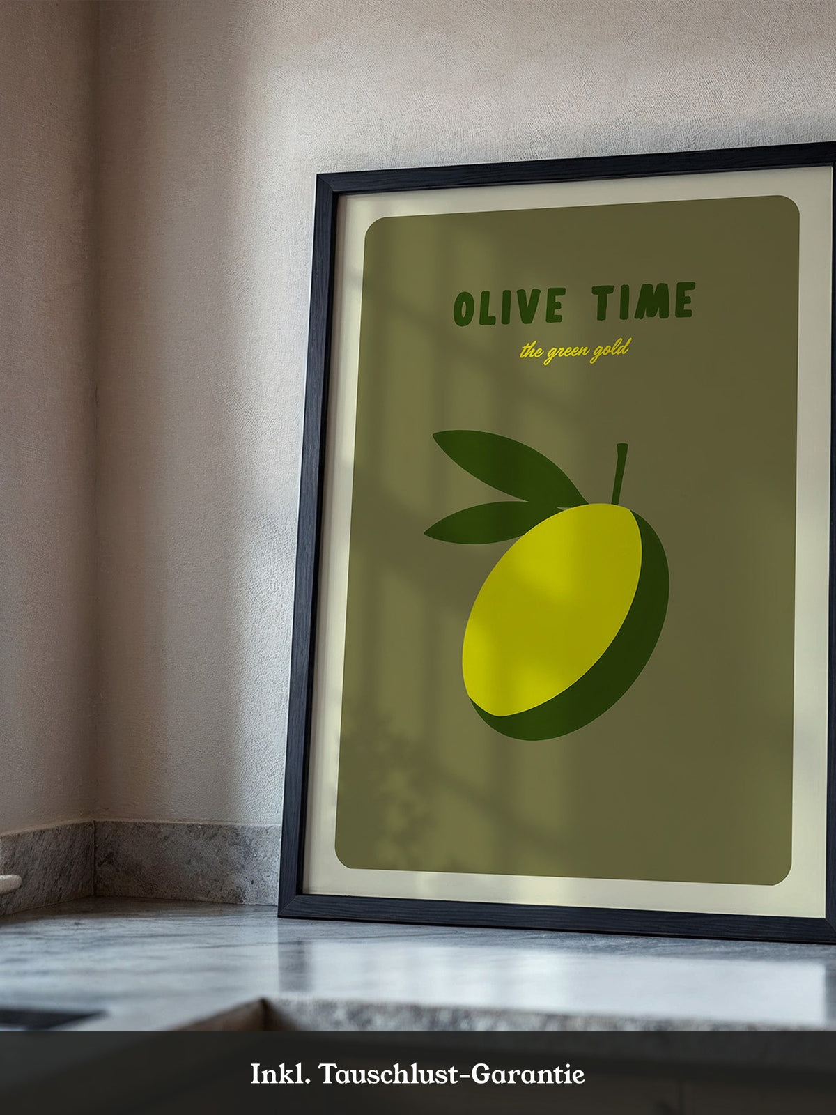 Olive Minimalistisch Retro