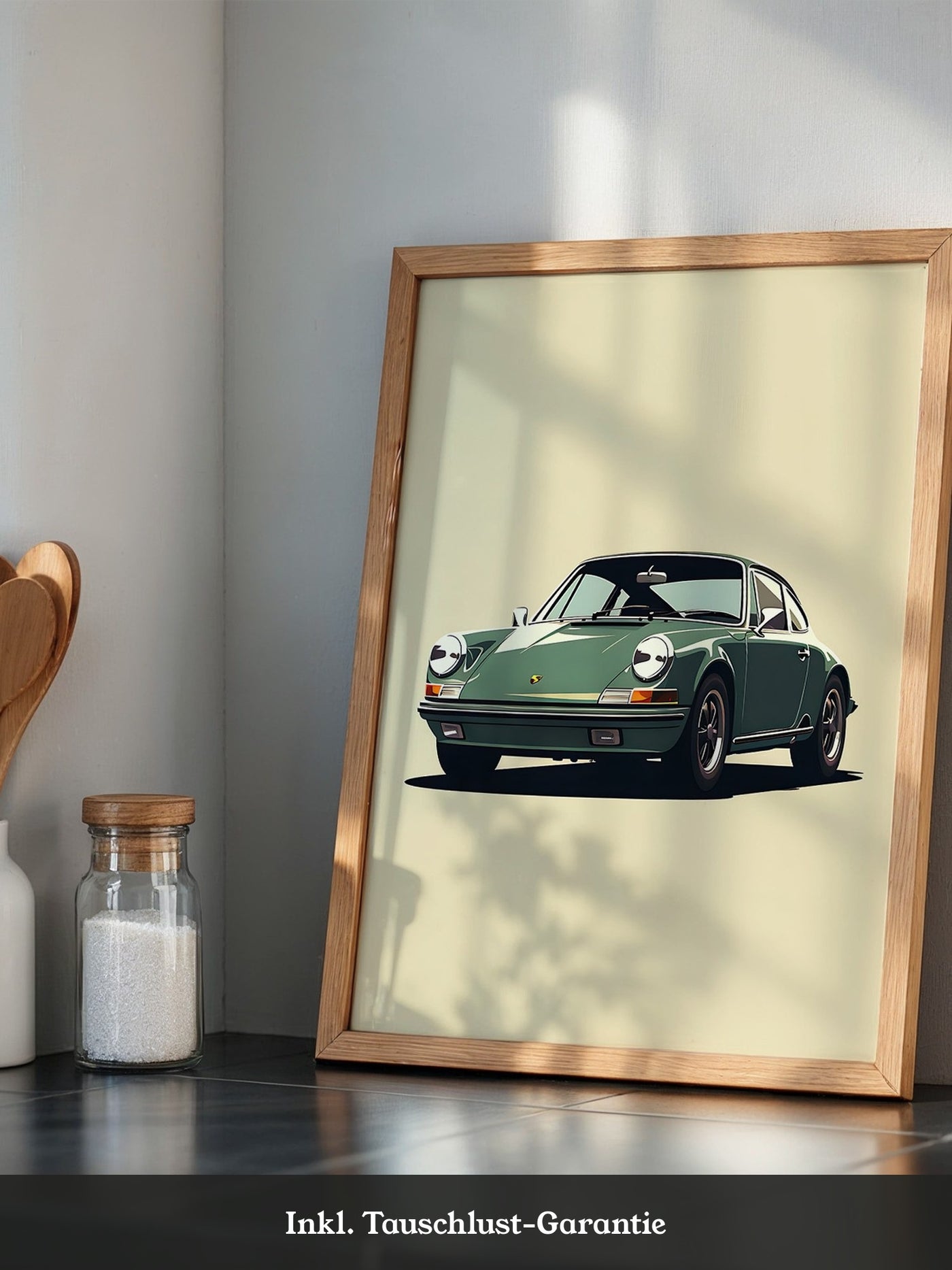 Porsche 911 Grün Retro-Design