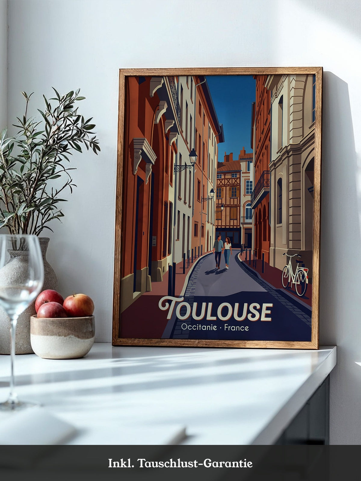 Toulouse Straßen Idylle Vintage