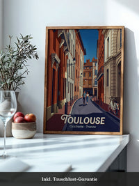 Toulouse Straßen Idylle Vintage