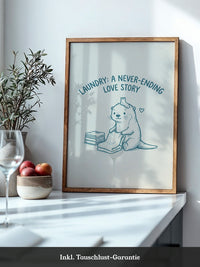 Otter Wäschtag Cartoonverspieltheit