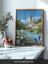 Kirche Alpen Idylle