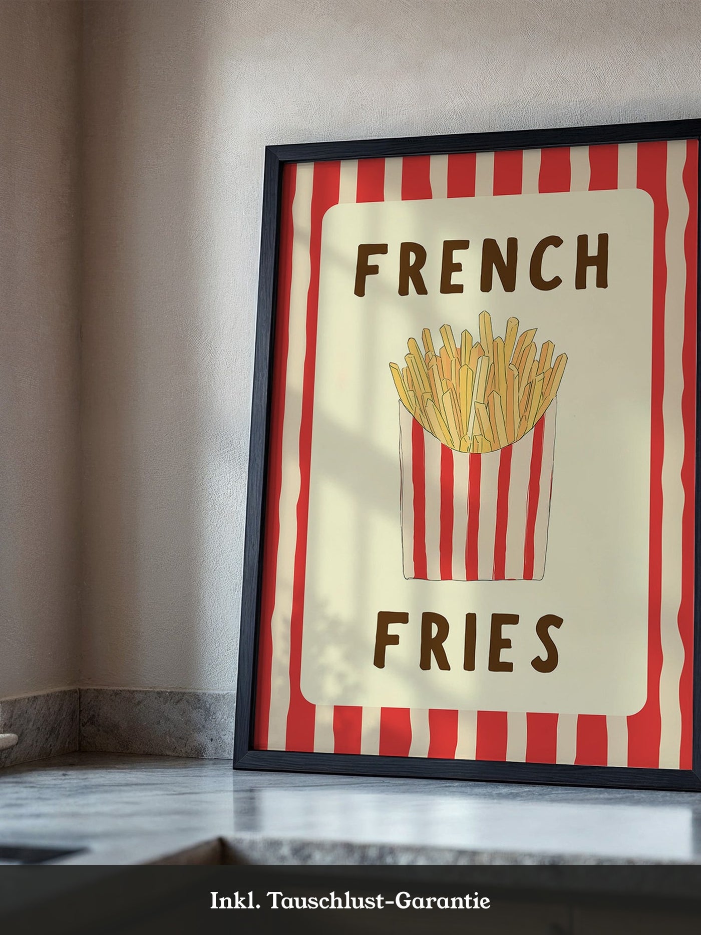 Pommes Streifen Stil