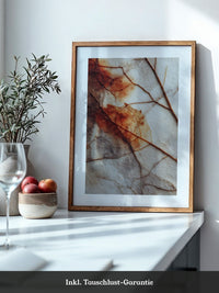 Herbstblatt Struktur Vintage
