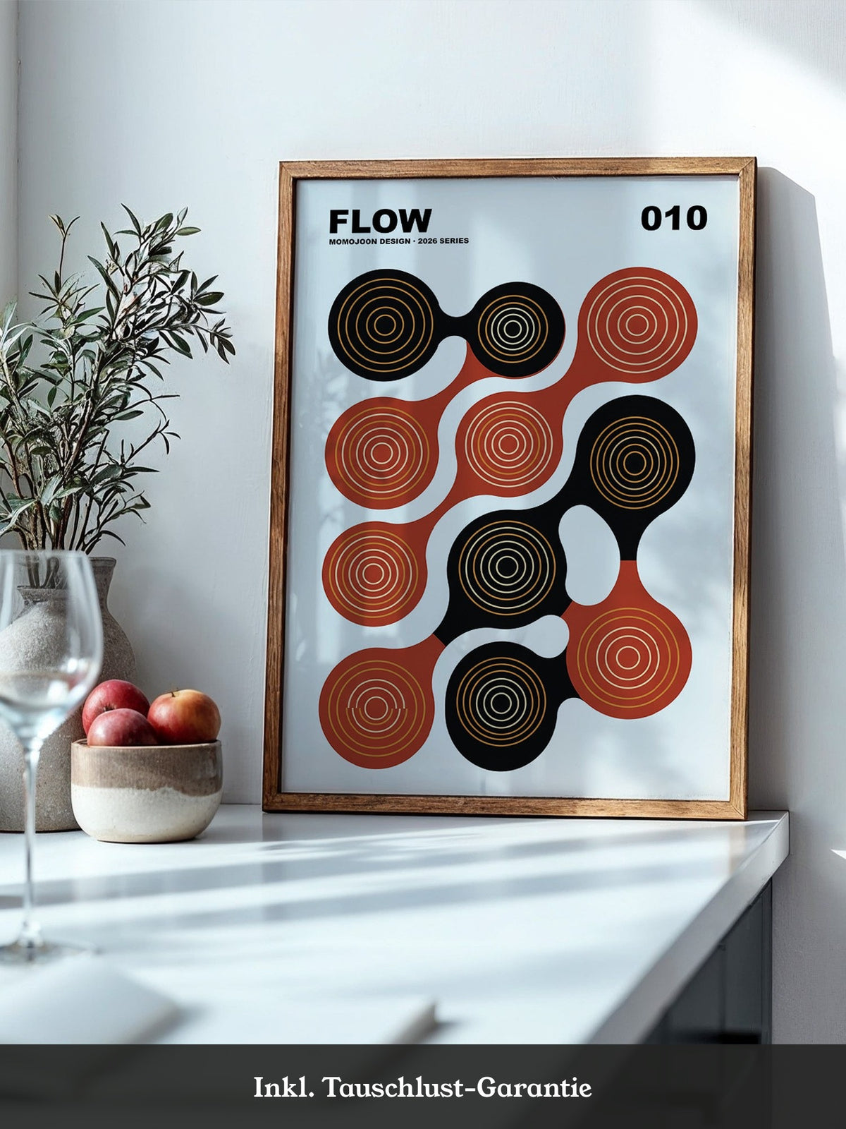 Fließende Kreise geometrisch