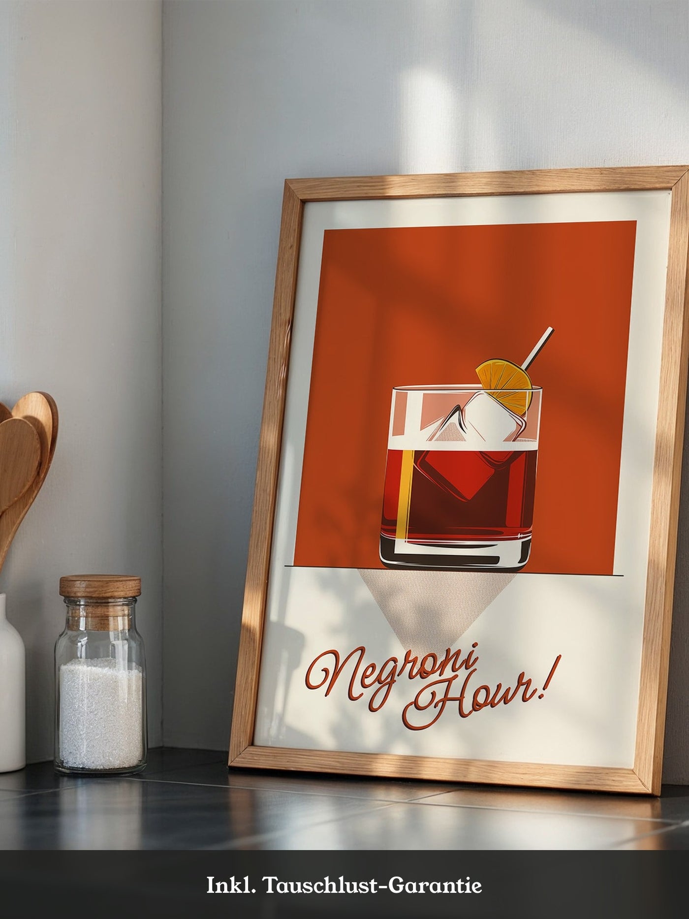 Negroni Drink Grafik Retro