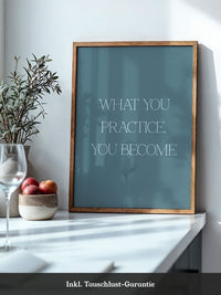 Motivationszitat Minimalistisch Blau