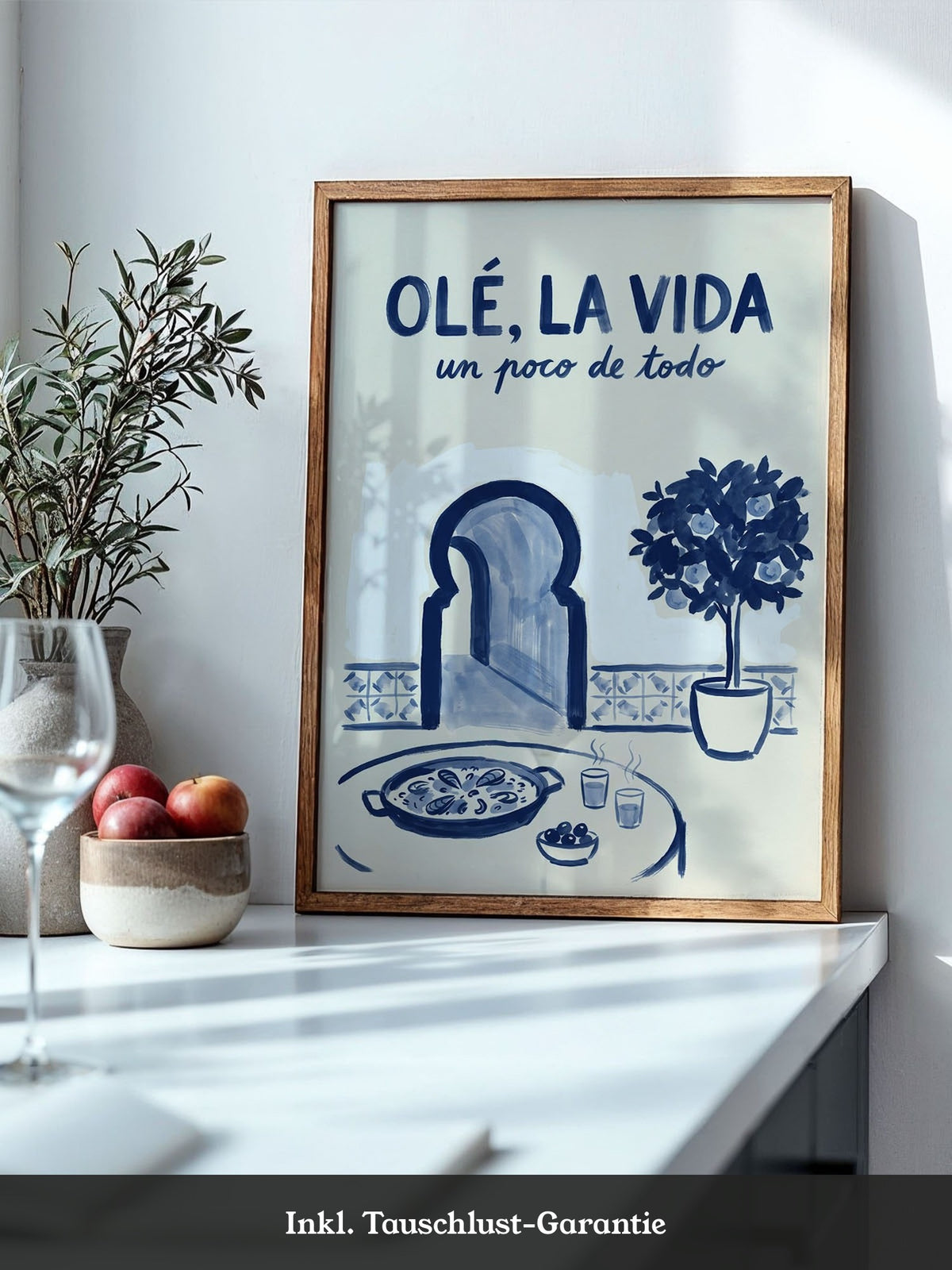 Olé Paella Poster Spanien