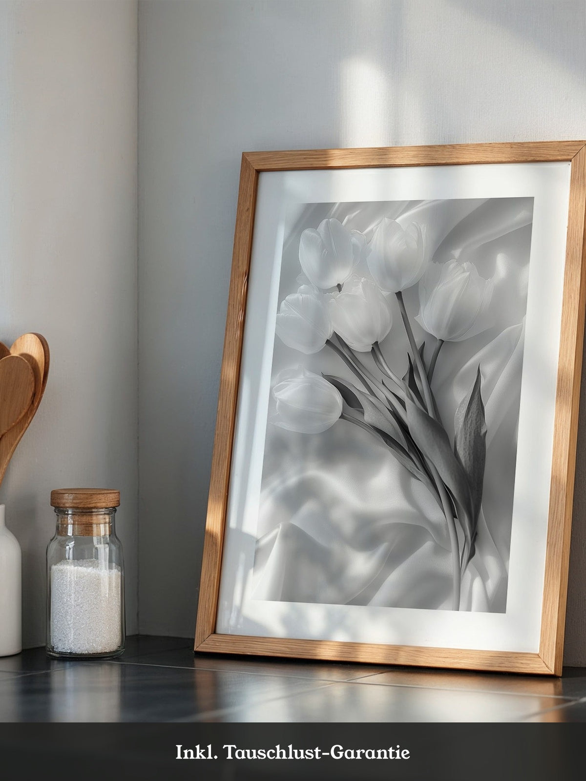 Weiße Tulpen Seide