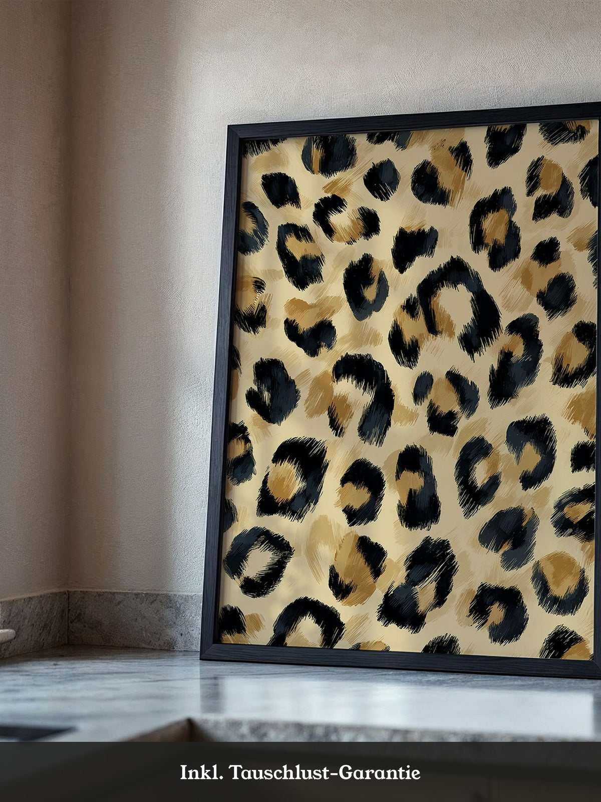 Leopardenmuster Wild Pinselstrich