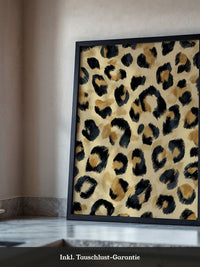 Leopardenmuster Wild Pinselstrich