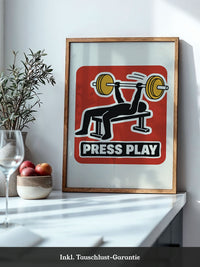 Press Play Kraftsport Illustration