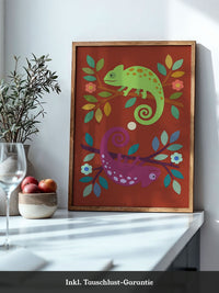 Chamäleon Natur Illustration Bunt